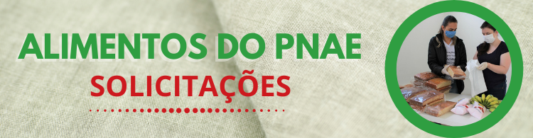 Discentes dos cursos técnicos presenciais podem solicitar entrega gratuita de alimentos do PNAE.