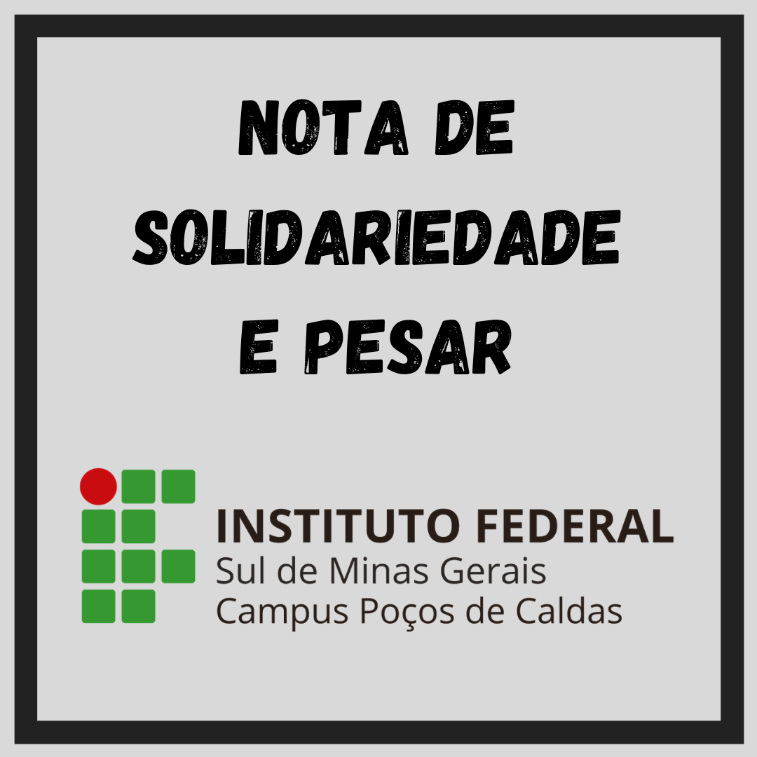 NOTA DE SOLIDARIEDADE E PESAR