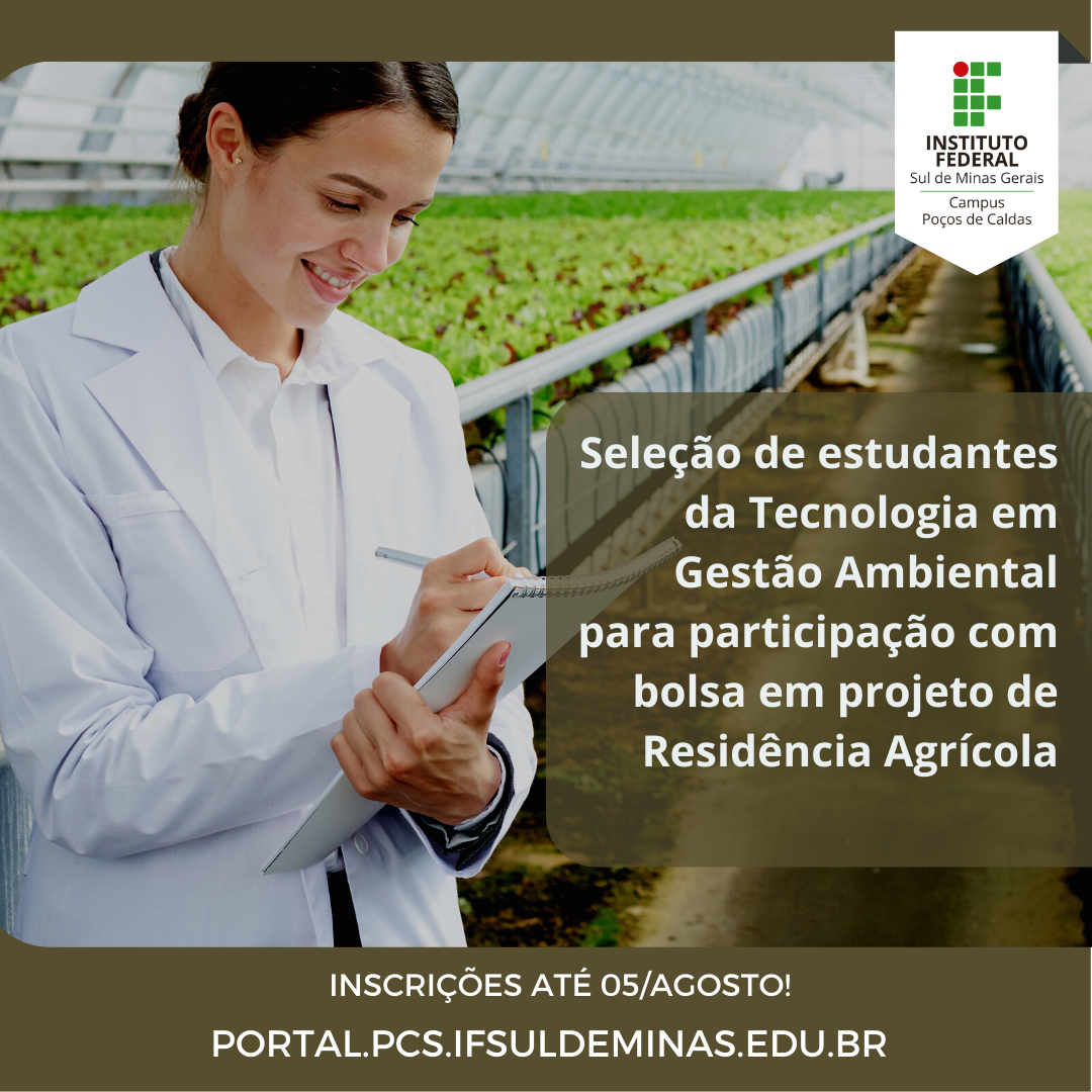 Seleção de alunos da Tecnologia em Gestão Ambiental para participação em oriheto de Residência Agrícola