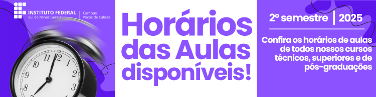 Confira todos os horários das aulas do 2º semestre de 2025