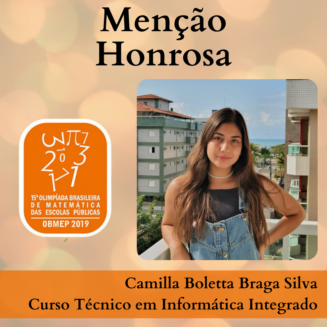 Menção Honrosa (OBMEP) - IFSULDEMINAS - Campus Pocos