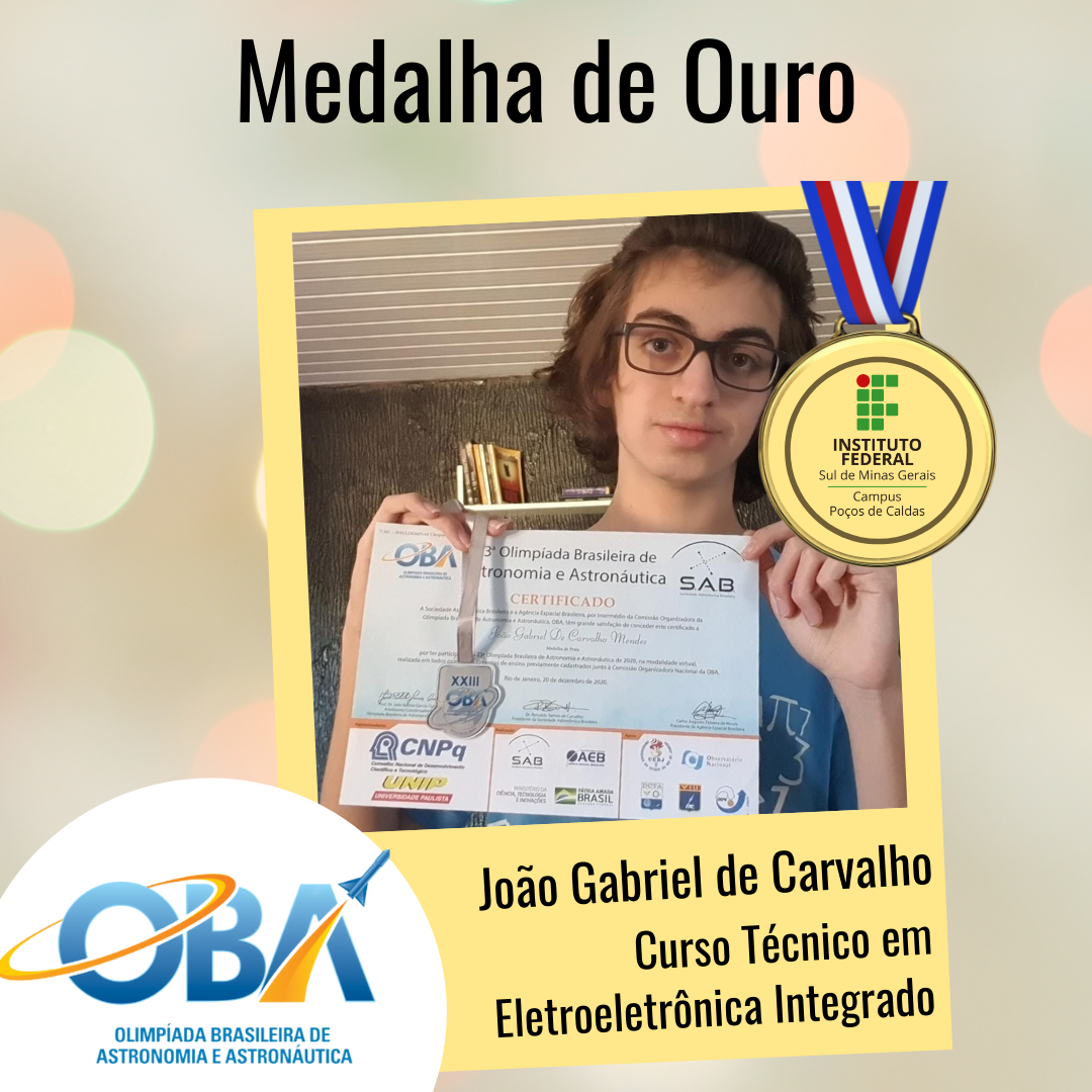 Alunos do IFTM conquistam 15 medalhas na Olimpíada Brasileira de Astronomia  e Astronáutica e na Mostra Brasileira de Foguetes 2021, Triângulo Mineiro